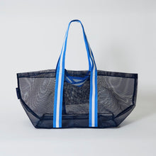 Mesh Oversized Tote – Navy
