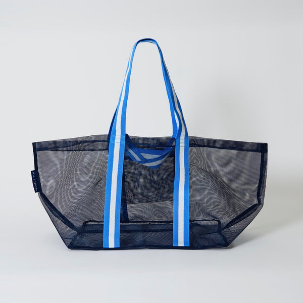 Mesh Oversized Tote – Navy