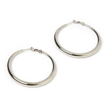 Riley Silver Hoop Earrings - Large