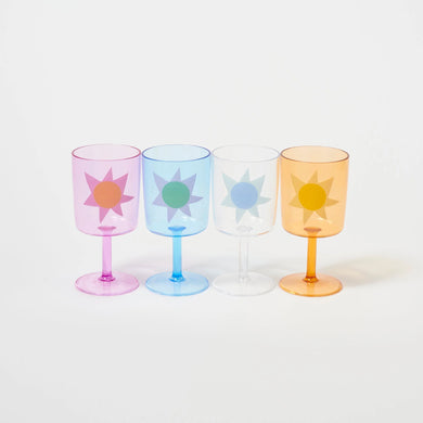 Poolside Wine Glasses - Utopia Multi