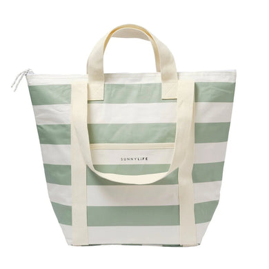 Cooler Tote - Olive Stripe