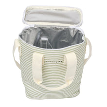 Drinks Cooler Bag - Stripe Sage