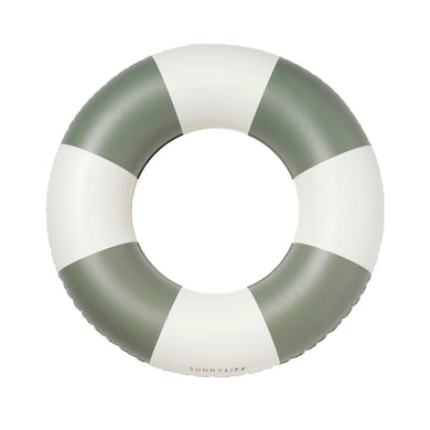 Slim Pool Ring - Olive Stripe