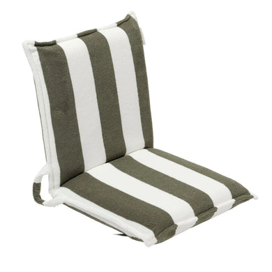 Olive Stripe Terry Lounger