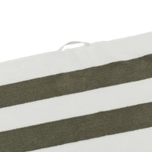 Luxe Towel - Olive Stripe
