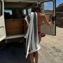Luxe Towel - Olive Stripe