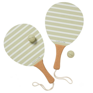 Vintage Beach Paddles - Stripe Sage