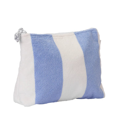 Terry Beach Pouch - Blue Stripe