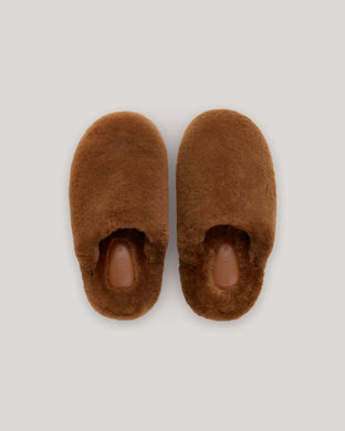 Hazelnut Sheepskin Slippers