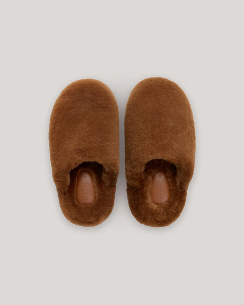 Hazelnut Sheepskin Slippers