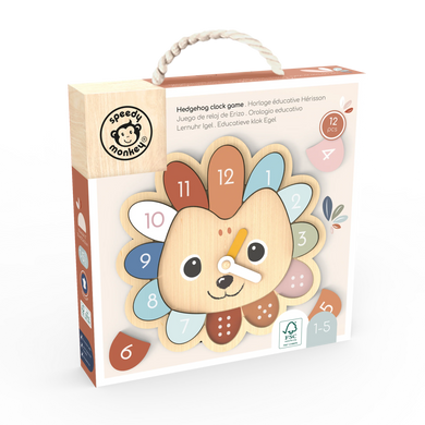 Hedgehog Educational Clock