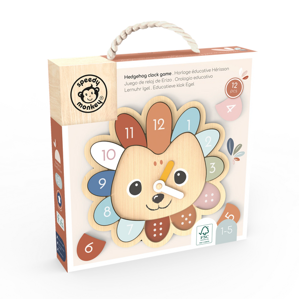 Hedgehog Educational Clock