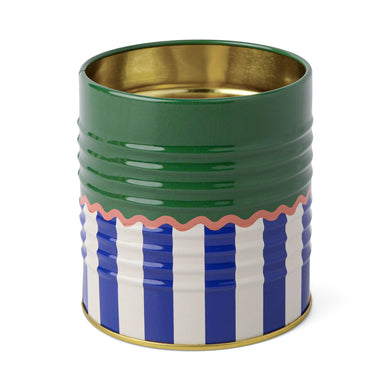 Solid and Striped Storage Tin