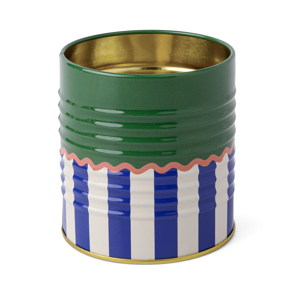Solid and Striped Storage Tin