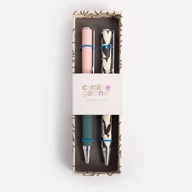 Checkmate Hearts/Colourblock Set of 2 Boxed Pens