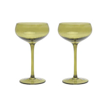 The Lou Olive Coupe Glasses