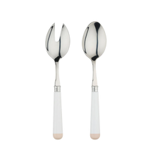 White and Beige Salad Servers