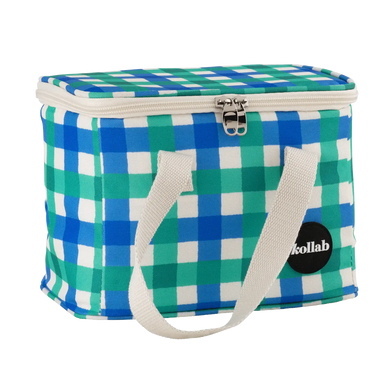 Lunch Bag - Green Blue Check