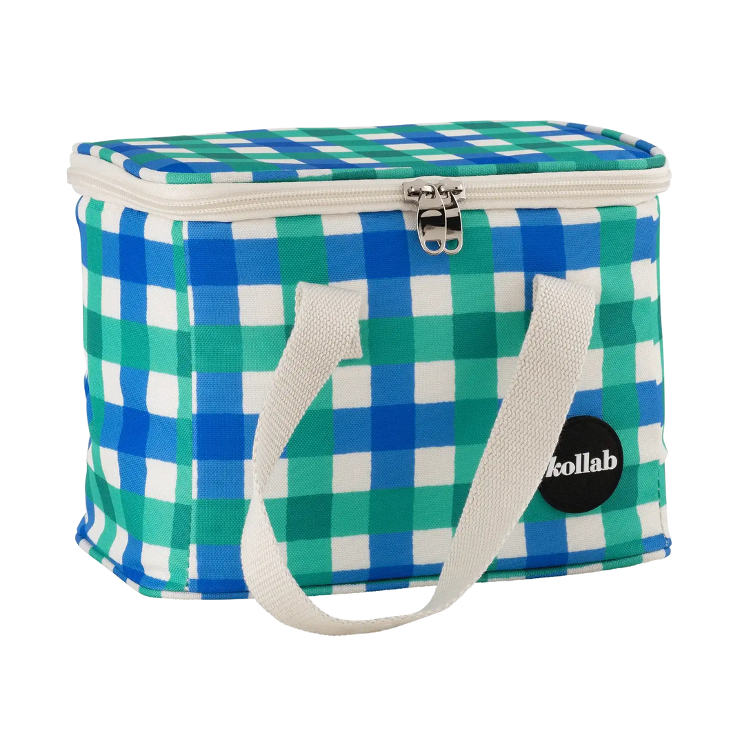 Lunch Bag - Green Blue Check