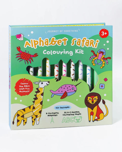 Alphabet Safari Colouring Kit