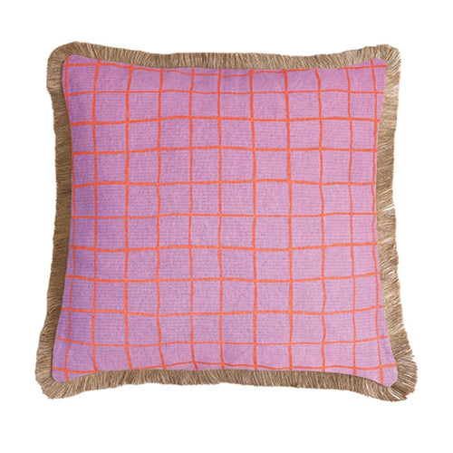 Wobbly Check Outdoor Cushion
