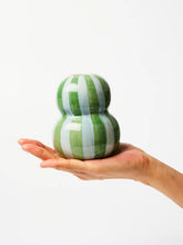 Fonda Green Blue Stripe Vase
