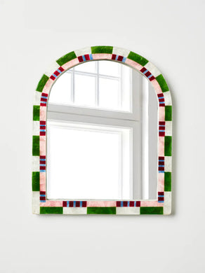 Bloom Nouveau Check Mirror