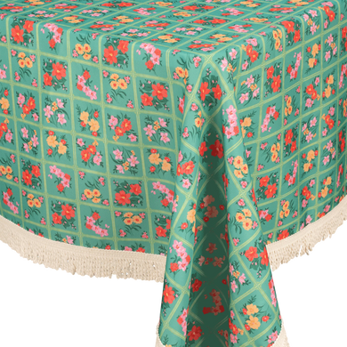 Fringed Tablecloth Vintage Patch