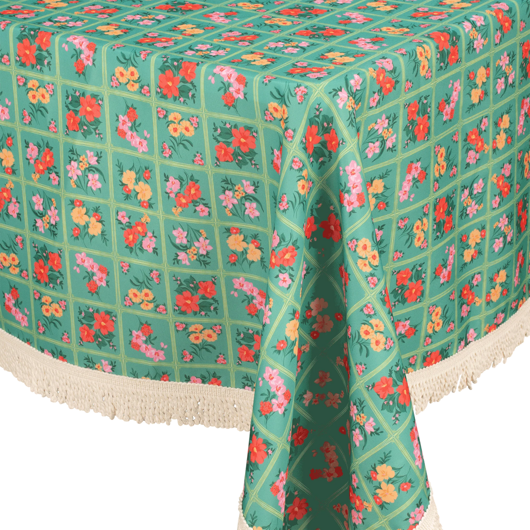 Fringed Tablecloth Vintage Patch