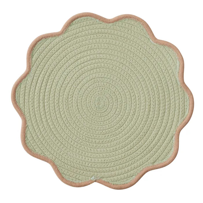 Mint Scallop Placemat