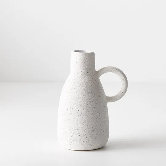 Pilu Vase w Handle | White