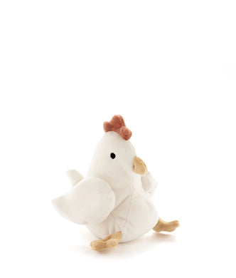 Henrietta the Hen Rattle - Cream