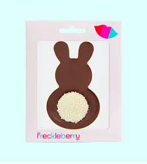 Chocolate Bunny with Coloured Tail