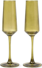 Luna Olive Champagne Flutes