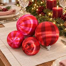 Ruby Striped Silk Bauble