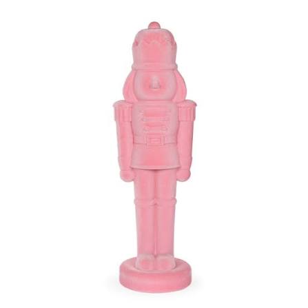 Pink Flocked Nutcracker (Pick Up Only)
