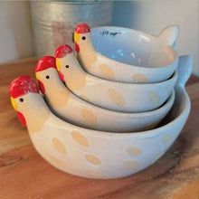 Charlie Chook Ceramic Measuring Cups Set