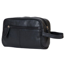 Leather Toiletry Bag Geelong Black