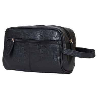 Leather Toiletry Bag Geelong Black