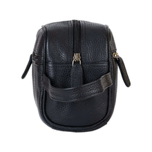 Leather Toiletry Bag Geelong Black