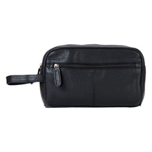 Leather Toiletry Bag Geelong Black