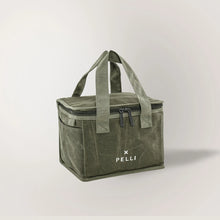 Lunch Squared Waxed Canvas Lunch Bag Burnt Olve