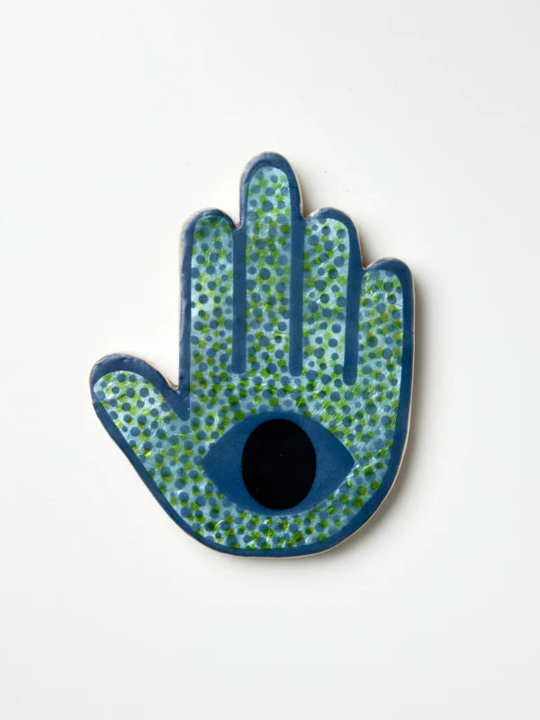 Signal Blue Hand - Wall Art – Style and Leaf Co
