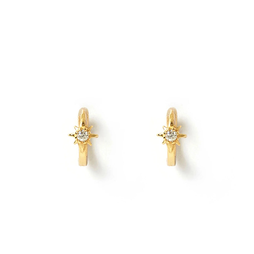 Nova Gold Huggie Earrings