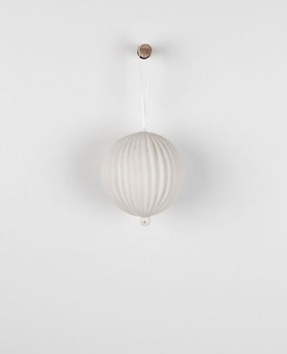 Wanderlust Hanging Porcelain Sphere - Chalk