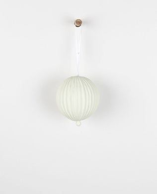 Wanderlust Hanging Porcelain Sphere - Mint Cream
