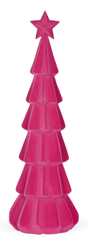 Fuchsia Flocked Tree (Pick Up Only)
