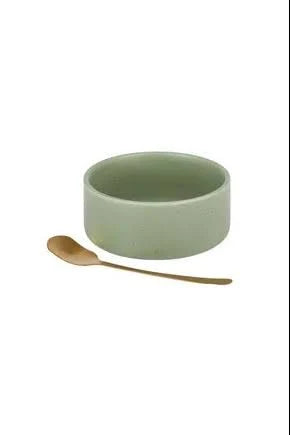 Assemble Lou Ceramic Bowl With Spoon Assorted