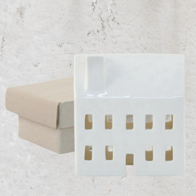 Porcelain Tea Light House - Large