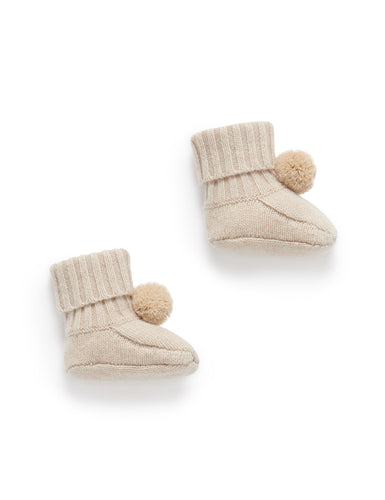 Cashmere Booties Camel (Various Sizes)